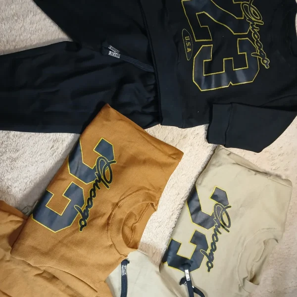 Conjunto algodón frisado con estampa Chicago