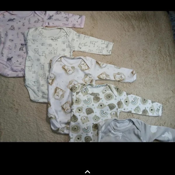 Bodys algodón estampados talles del 1 al 5