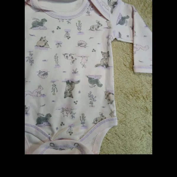 Bodys algodón estampados talles del 1 al 5