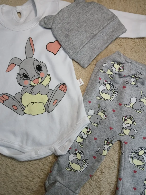 Conjunto conejos talles 0, 1 y 2