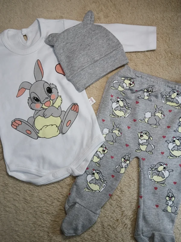 Conjunto conejos talles 0, 1 y 2