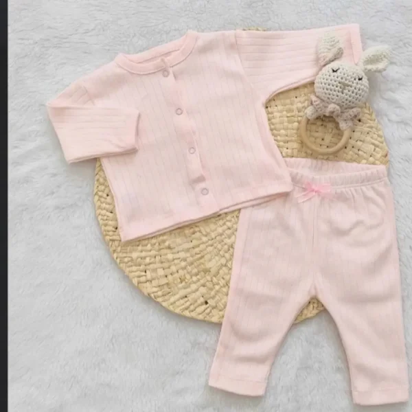 Conjunto pantalón y camperita de algodón