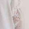 Buzo rústico con mangas de broderie