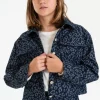 Campera de jeans animal print
