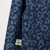 Campera de jeans animal print