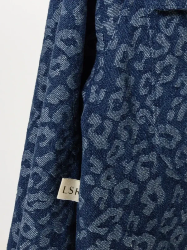 Campera de jeans animal print